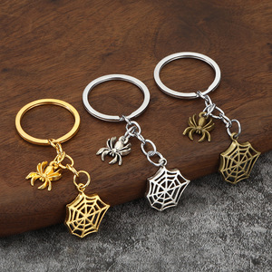 Al por mayor Accesorios de Halloween: Llavero de aleación con diseño de telaraña, Colgante de metal para llavero, Colgante para bolso, Colgante para coche, Regalo - Product Image 6