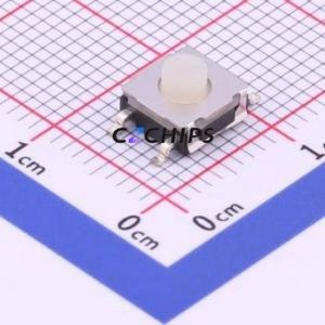 TS-1159B-B-B-W Tactile Switch SMD-4P,6.2x6.2mm Switch Single Pole Single Throw Round Button 1.6N Vertical Mount - Product Image 1