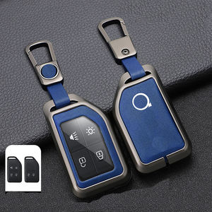 Çinko Metal ağır kamyon anahtar uzaktan araba akıllı durumda kabuk kapak deri anahtarlık tutucu anahtarlık FH16 kargo 555 FM Volvo için - Product Image 5