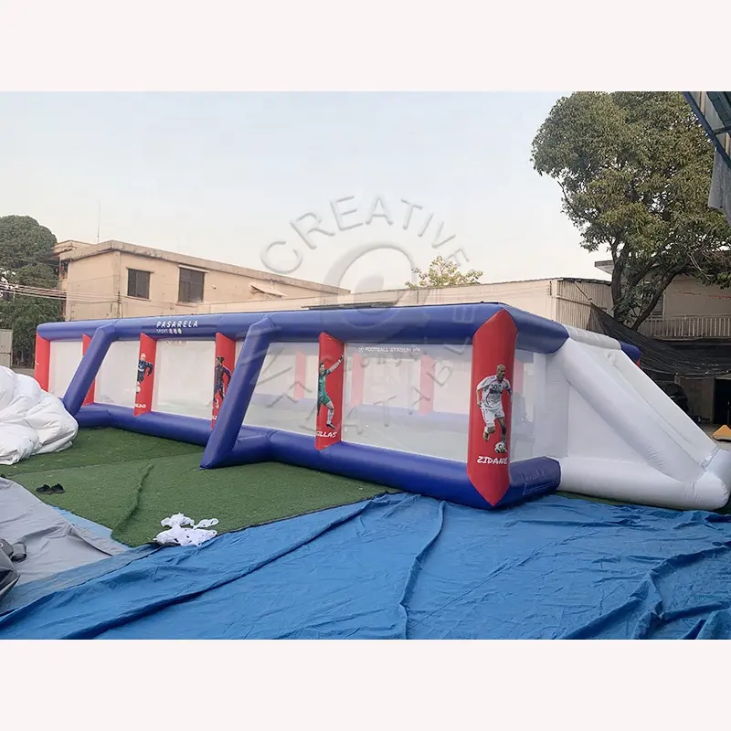 Cao hàng rào sân bóng đá Inflatable bóng đá lĩnh vực Inflatable sân bóng đá cho thuê