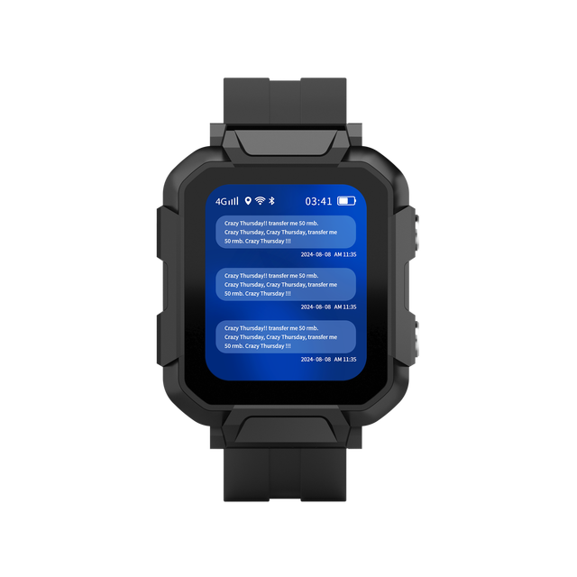 Thinkrace 4G Smart Watch with SIM Card GPS Positioning Activity Tracker AMOLED Display IP68 Waterproof for Men Android Phone