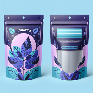 Tùy chỉnh in túi nhựa mờ lá thuốc lá lá xì gà kết thúc tốt đẹp bao bì <span class=keywords><strong>Ziplock</strong></span> Mylar túi với cửa sổ - Product Image 5