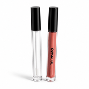 TRANSMO Lip <b>Gloss</b> Tube <b>Clear</b> PETG With Screw Cap Screen Printed Logo 16-17.9mm Diameter Cosmetic Packaging - Product Image 1