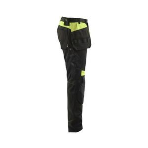 BLAKLADER - 155518609933C154 Pantalones artesanos Negro/Amarillo-EAN 7330509752845 PANTALONES DE TRABAJO DE CARGA - Product Image 4