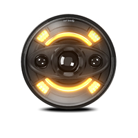 R3 nouveau phare LED rond de 7 pouces (marionnette rieuse) avec puce LED de haute qualité 240W/32000LM H4 lumière LED pour lumières modifiées