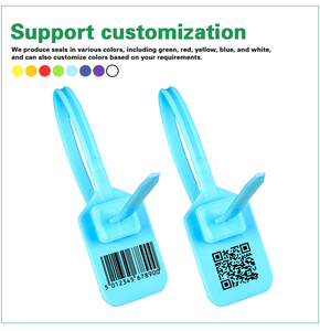 חד פעמי 5 מ "מ ממוספר לוגו מנעול אבטחה פלסטיק - Product Image 3