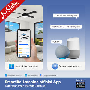 1stshine LED ventilateur de plafond moderne basse tension économie d'énergie ventilateur de plafond <span class=keywords><strong>pas</strong></span> <span class=keywords><strong>cher</strong></span> ventilateur de plafond avec lumière - Product Image 6