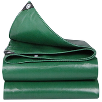 Bâche de protection pour palettes, sur mesure en usine, 100% polyester tissé, occultante, enduite de PVC, 300-600 g/m², robuste, verte