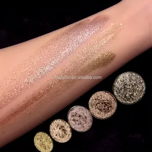 No Logo Custom Single Sparkle Colors Eye Shadow High Shine Pigment Diamond Eyeshadow