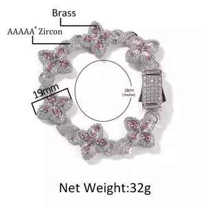 Collar Unisex de Joyería Fina de Verano con Flor de Trébol Popular, Piedras Verdes, Azules y Negras, Cadena Infinita y Opciones Multicolor en Oferta - Product Image 3