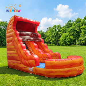 Tobogán Acuático Inflable WINSUN, Tobogán Acuático Comercial Tipo Lava con Piscina - Product Image 1