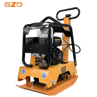 Compacteur à plaques à essence GZD C160T personnalisable, machine de compactage d'asphalte réversible pour l'entretien des routes