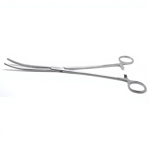 Pincettes hémostatiques courbées Peanut Rochester 12 pouces en acier inoxydable, instrument manuel pour les procédures de serrage hémostatique Standard-MOL - Product Image 1