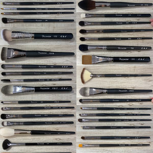 Yalina Premium nuovo stile cosmetico nero manico in legno Set di pennelli per il trucco di capra su misura per <span class=keywords><strong>le</strong></span> donne della signora - Product Image 5