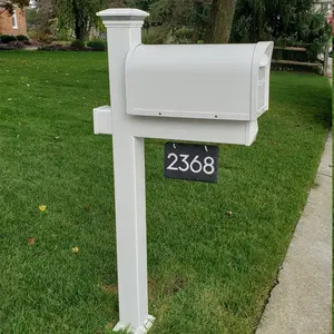 Nome personalizzato numero di cassetta postale indirizzo targa cassetta postale residenziale lettere numeri con gancio