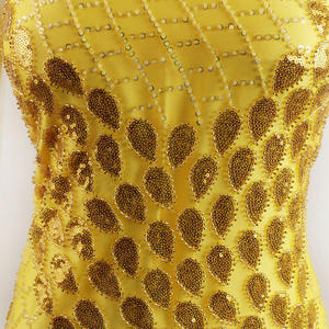 <span class=keywords><strong>Marimekko</strong></span> Guipure ผ้าทูลปักลูกปัดสีขาว,ผ้าลูกไม้สำหรับเจ้าสาวแวววาวสำหรับชุดแต่งงาน - Product Image 3