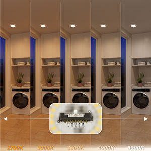 Lámpara de Techo Redonda de Diseño Moderno, Montaje Empotrado, 15W, 6 Pulgadas, con Sensor de Luz, Certificación ETL para EE. UU./Canadá - Product Image 3