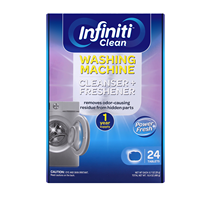 Infiniti Clean 24 Tablettes jetables écologiques pour un usage d'un an, nettoyant pour machine à nettoyage en profondeur