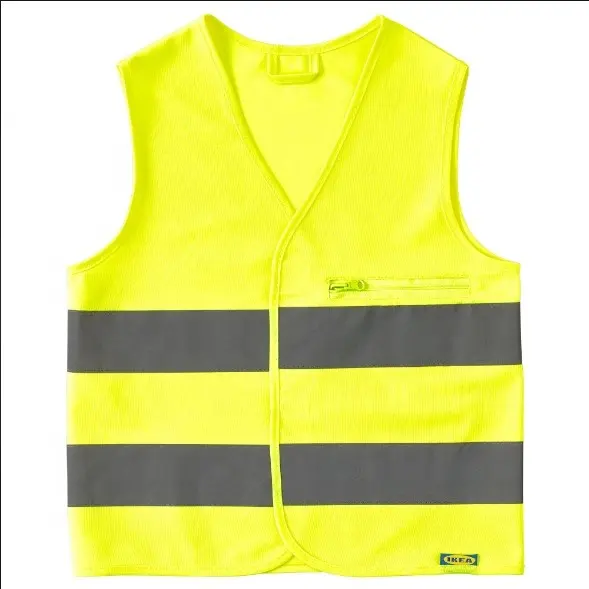 hot in china high visibility road safety reflective safety straps vest with yellow
