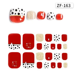 Adesivi per unghie con punta personalizzata di bellezza adesivi per punte finte per unghie con colla per unghie
