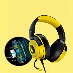 <span class=keywords><strong>Razer</strong></span> <span class=keywords><strong>Kraken</strong></span> V3 X Pikachu <span class=keywords><strong>Auriculares</strong></span> para juegos con cable RGB con PRINCIPIO DE vocalismo dinámico Dispositivo de audio para juegos de diadema - Product Image 5