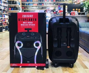 ZQS15102 Rechargeable Sans Fil Offre Spéciale <span class=keywords><strong>Portable</strong></span> <span class=keywords><strong>15</strong></span> <span class=keywords><strong>pouces</strong></span> Karaoké Dj Haut-Parleur Avec Lumière Led - Product Image 5