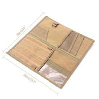 Visière de véhicule tactique MOLLE EDC pochette à outils Double face pare-soleil de voiture organisateur CD support de sac de rangement