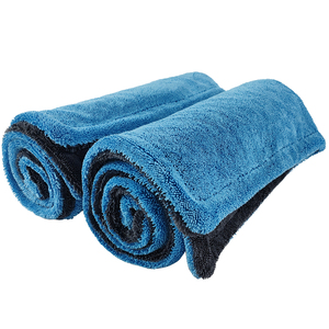 <span class=keywords><strong>Serviette</strong></span> de nettoyage pour voiture <span class=keywords><strong>BMW</strong></span> en microfibre 1400 g/m², 60*90 cm, 70*90 cm, couleur bleue, super absorbante, sans peluches, lavable en machine - Product Image 1