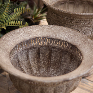 Винтажный металлический комнатный круглый Плантатор Железный античный Европейский цветочный горшок и ваза для декора сада ручной работы - Product Image 4