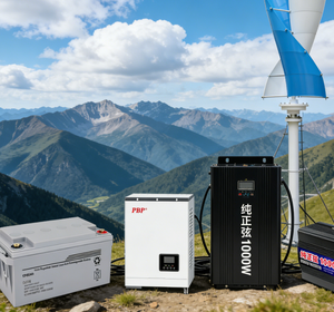 Sistema Eólico Vertical Tipo H de 3KW, 48V, con Aspas en Espiral VAWT y Banco de Baterías para Energí<span class=keywords><strong>a</strong></span> Doméstica Suburbana - Product Image 1