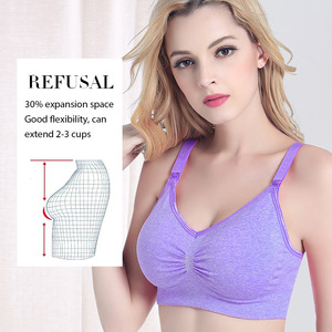 Soutien-gorge d'allaitement <span class=keywords><strong>sans</strong></span> couture antistatique personnalisé, grande taille, soutien-gorge de maternité pour l'allaitement, ouverture pour l'allaitement - Product Image 2
