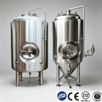 Cuve de Réaction Industrielle en Acier Inoxydable 304, 50L-3000L, avec Agitateur Motorisé, Chauffage Vapeur, Contrôle PLC, Certifiée CE, Automatique, 200L 700L 2000L
