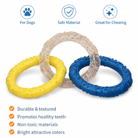 Juguete Interactivo de Lujo para Perros, Anillo de TPR con Superficie Texturizada, Ecológico, Diseñado para Jugar a Tirar, Liberar Energía y Uso Diario