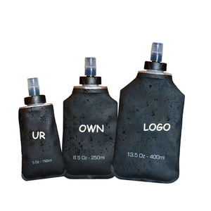 Botella de Agua Plegable Personalizada de 500 ml, Libre de BPA, Fabricada en TPU, para Carreras de Trail y Deportes - Product Image 1