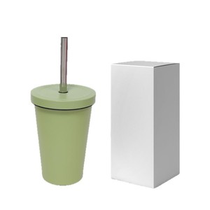 Stainless Steel Tumbler 480ml Insulated Travel Cup With Straw For Outdoor Use - Product Image 3