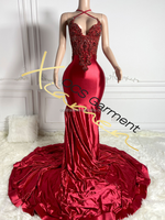 Robes de bal noires en strass faites à la main Ocstrade, robes de soirée dos nu à décolleté plongeant pour filles noires, longueur ras du sol