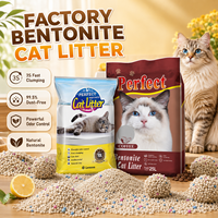 Sable pour chat à la bentonite 3S à agglomération rapide et faible teneur en poussière, directement de l'usine, pour commandes en gros de marques