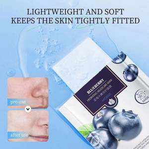 Etiqueta privada Blueberry Blackbean Multi Fruit Blanqueamiento Belleza Cara Piel Máscara facial funcional - Product Image 4