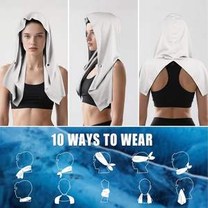 Serviettes rafraîchissantes pour le cou et le visage, <span class=keywords><strong>serviette</strong></span> rafraîchissante pour la tête avec boucles pour les oreilles, <span class=keywords><strong>serviette</strong></span> douce pour le sport, la salle de sport et les activités de plein air - Product Image 3