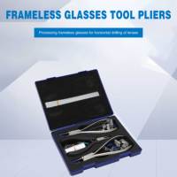 Kit de réparation et de démontage pour lunettes sans monture, avec pince optique
