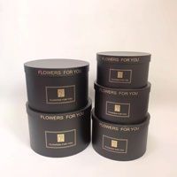 Grand ensemble de seaux ronds pour fleurs, boîte cadeau pour 5 fleurs, boîte à fleurs, seau à fleurs