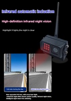 4CH 1TB Carte SD WiFi DVR 4G GPS écran partagé ADAS DMS BSD caméra frontale de recul pour 15m vue nocturne moniteur latéral