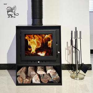 BLVE True Fire Burning <span class=keywords><strong>Leña</strong></span> Calefacción <span class=keywords><strong>Leña</strong></span> Chimenea Estilo europeo Sala de estar Villa <span class=keywords><strong>Hierro</strong></span> <span class=keywords><strong>fundido</strong></span> Chimenea independiente - Product Image 2