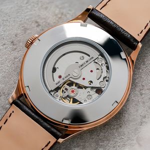 Reloj Automático Miyota 82S0 Personalizado de Alta Calidad, Diseño Retro 3D con Cristal de Zafiro Super Domo y Superficie Curva, Relojes Esqueleto para Hombre - Product Image 4