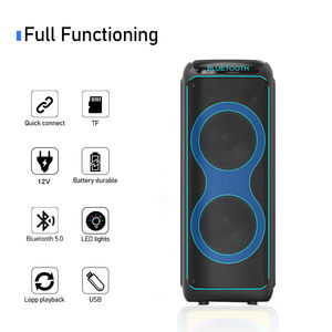 12 pouces haut-parleur de fête basses fortes grand effet sonore micro sans fil fête de famille magasin d'affaires utilisant une bonne qualité chariot stéréo - Product Image 2