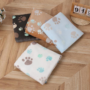 ผ้าห่มผ้าสักหลาดสำหรับสุนัขผ้าสักหลาดเนื้อนุ่มพิมพ์ลายอุ้งเท้าแบบหนาสำหรับสัตว์เลี้ยง - Product Image 1