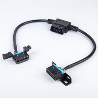 Cable Divisor OBD2 1 a 2, Cable de Extensión OBD II de 16 Pines y 16 Núcleos, Cable de Conversión de Interfaz OBD Automotriz