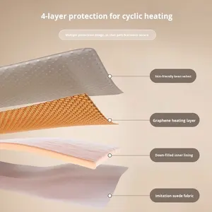 Cama <span class=keywords><strong>Extra</strong></span> Grande para Perros y Gatos, Cálida para Invierno, con Temperatura Constante, Impermeable, con Calefacción, Desmontable y Lavable - Product Image 4