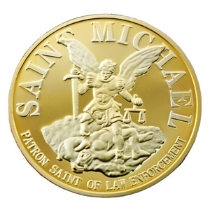 Saint <span class=keywords><strong>Michael</strong></span> đồng xu sửa đổi lần 2 Patron Saint Challenge coin - Product Image 1