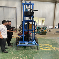 Machine de forage de puits d'eau montée sur remorque, équipement de forage de puits d'eau de 150 m